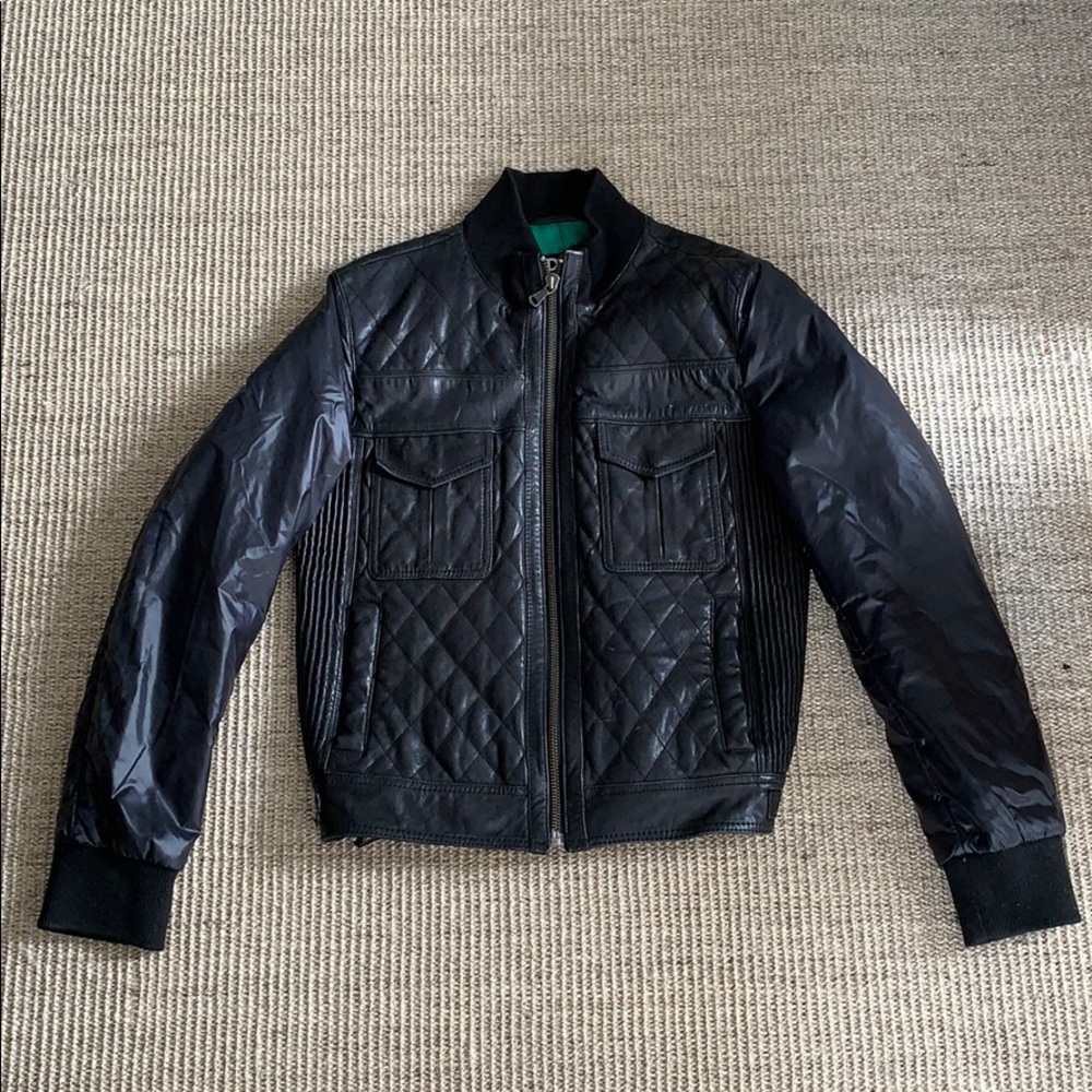 Black Dolce & Gabbana leather jacket